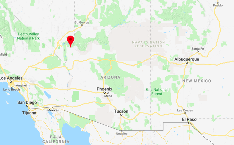 The exact coordinates of the abandoned Datsun.